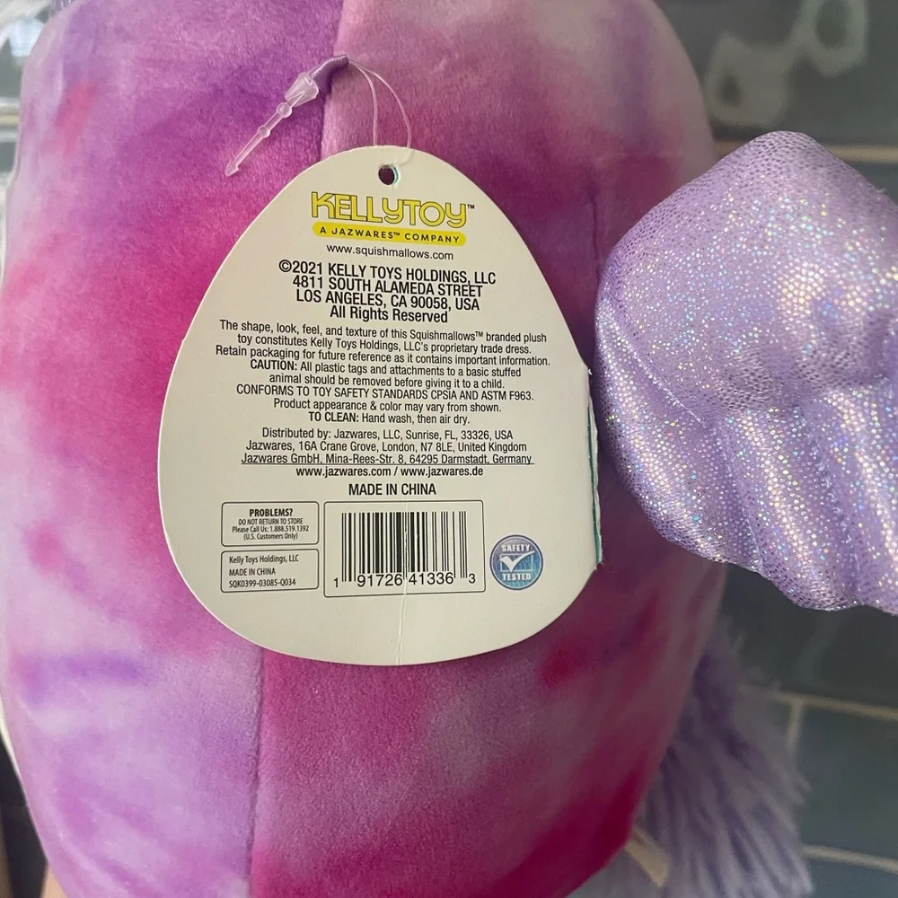 Kellytoy Purple and Pink‎ Plush Unicorn